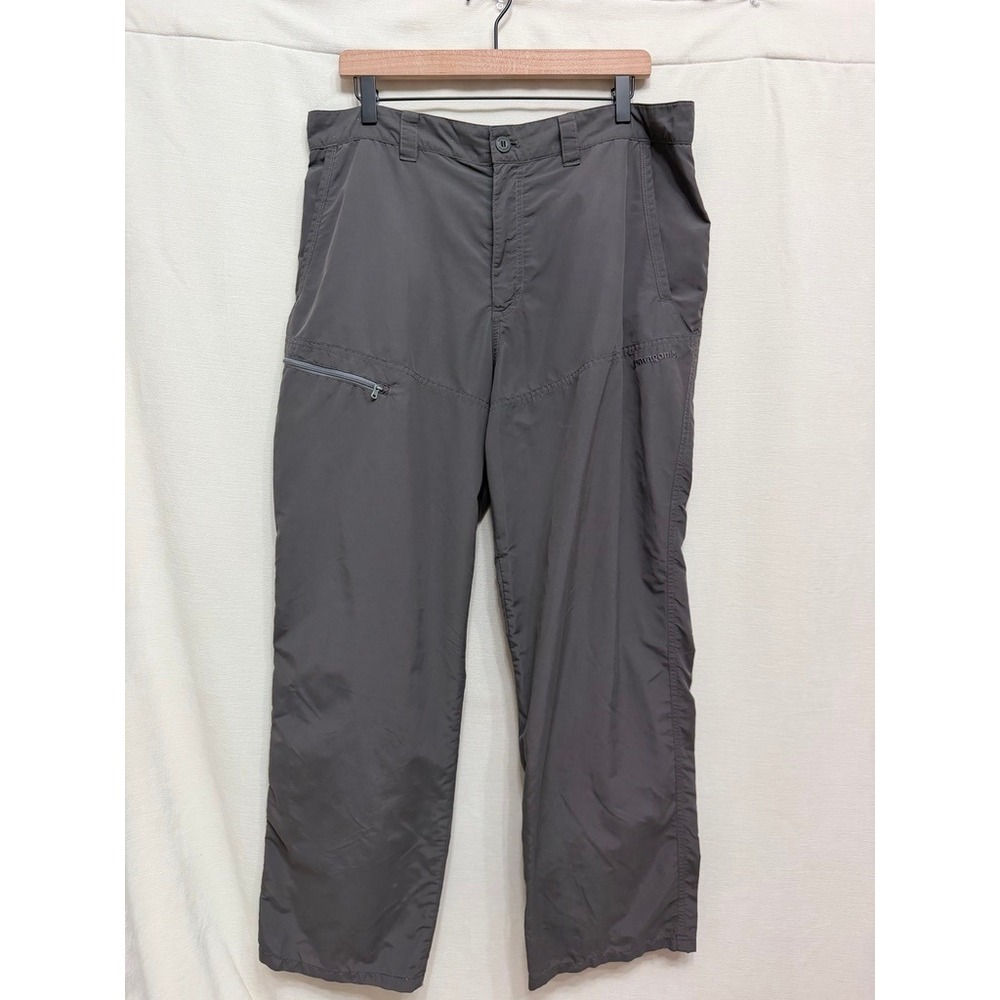 Patagonia Men's Forge Grey Quandary Hiking Pants Size 36x30 Large Outdoor Tech